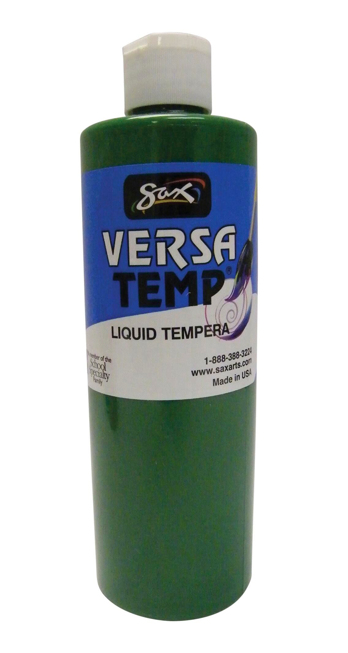 Sax Versatemp Heavy-Bodied Tempera Paint, 1 Pint, Green 1440689